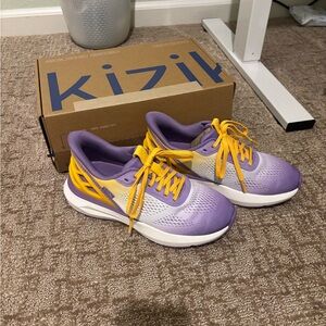 Kizik Step In Shoes in Purple and Yellow